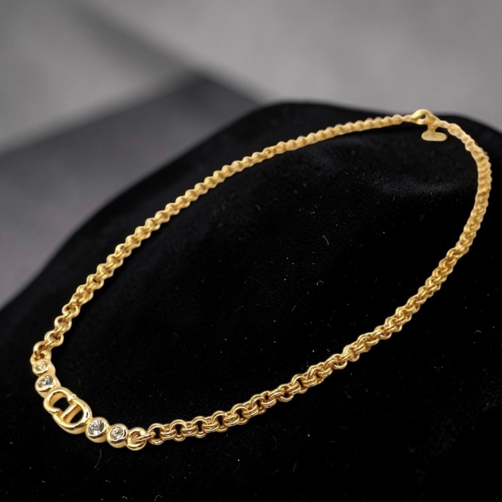 DIOR CD Logo Necklace in Box ❤️ - Picture 3 of 8